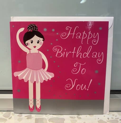 Happy Birthday Ballerina Card