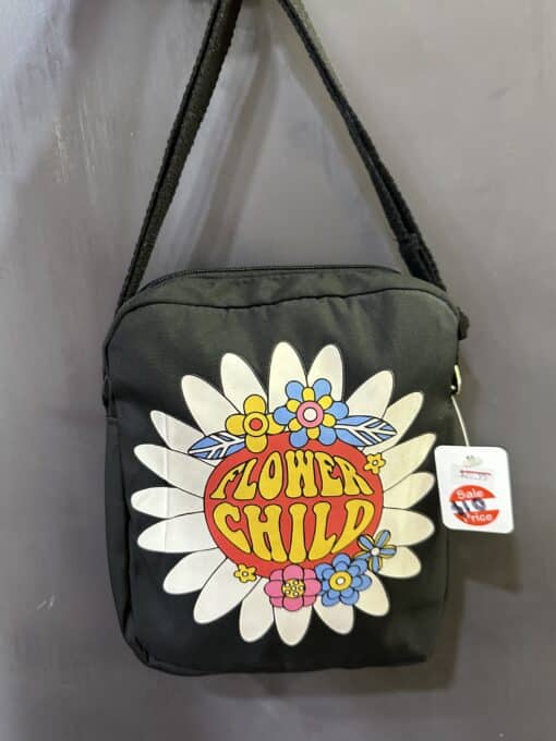 Flower Child Crossbody Bag - Black - Image 3