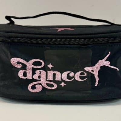 Beauty Bag with Mirror - DANCE - Pink Glitter