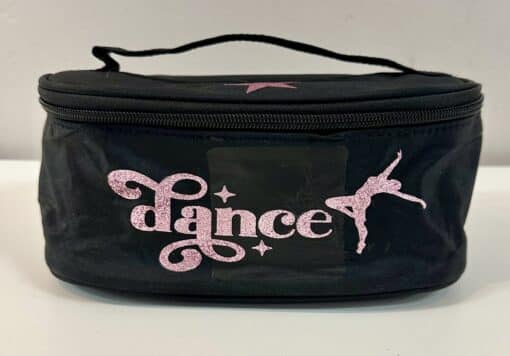 Beauty Bag with Mirror - DANCE - Pink Glitter