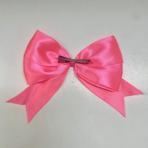 Giant Satin Bow - Neon Pink - Image 2