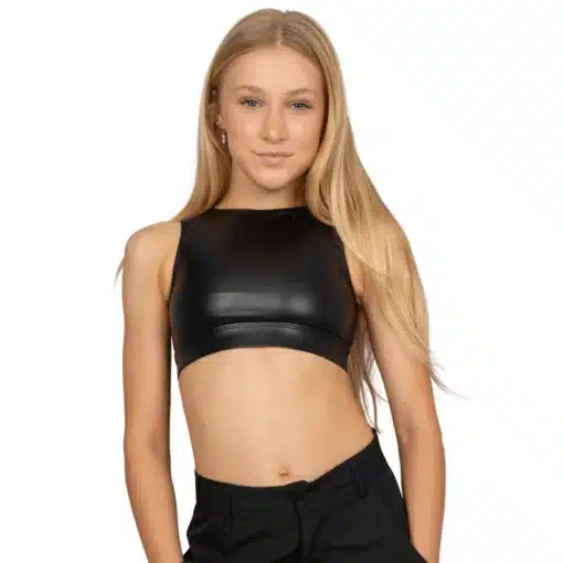 Impact Crop Top - Black - CH/AD
