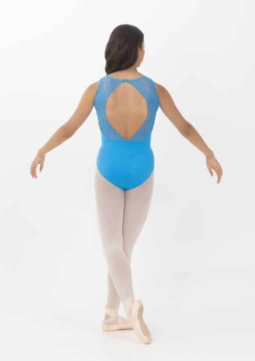 Isla Lace Leotard - Breeze Blue - CHILD - Image 2