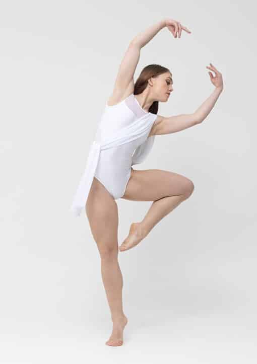 Ivy Lyrical Leotard - White - CHILD - Image 3