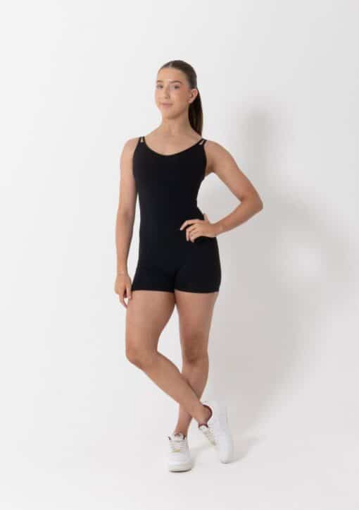 Jasmine Unitard - Black - CHILD