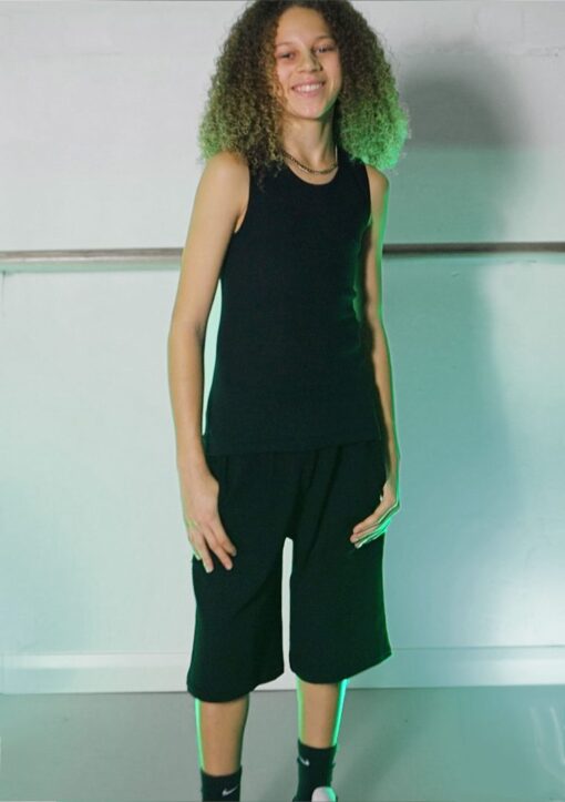 Kael Track Shorts - Black - CHILD - Image 3