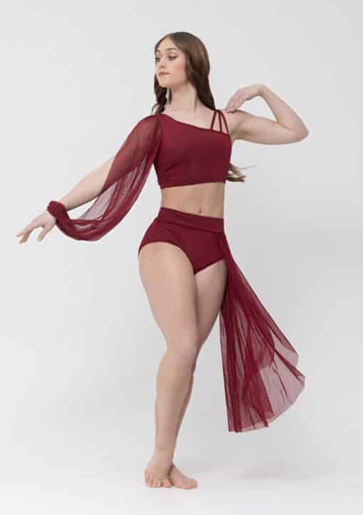 Kirra Lyrical Set - Burgundy - CHILD