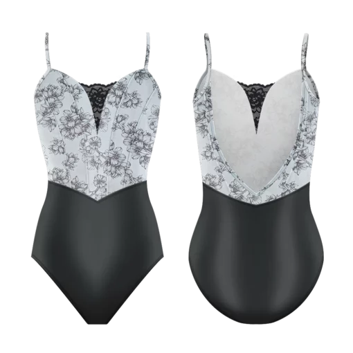 DdP-Demi Antoinette Spartine Leotard - Ebony
