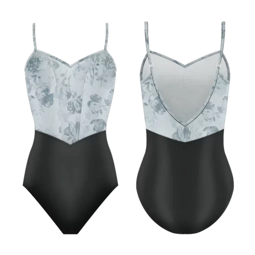 DdP- Demi Jardin Leotard - Saule Pale Mint Floral