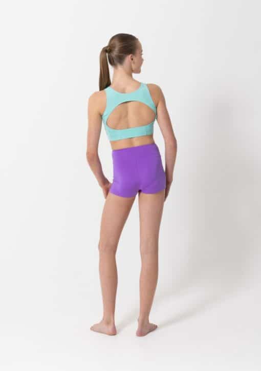 Livi Crop Top - Mint/Purple - CHILD - Image 2