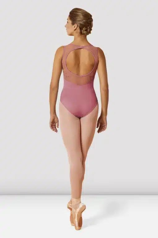 Jasmine Keyhole Tank Leotard - Dusty Rose - ADULT - Image 2