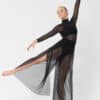 Mesh Wrap Pants - Black - CHILD