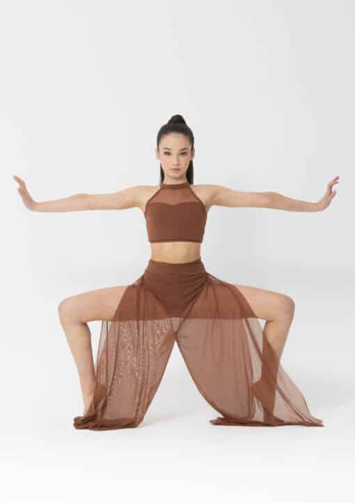 Mesh Wrap Pants - Mocha - CHILD - Image 3