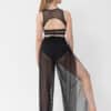 Mesh Wrap Pants - Black - CHILD - Image 2