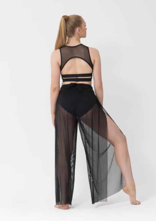 Mesh Wrap Pants - Black - CHILD - Image 2