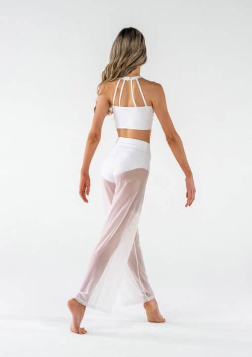 Mesh Performance Crop - White - ADULT - Image 2