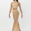 Mesh Performance Crop - Cashew - ADULT
