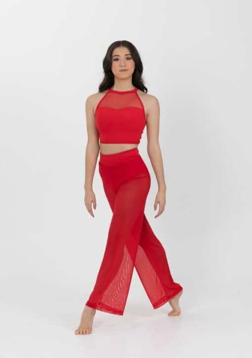 Mesh Performance Pants - Red - CHILD