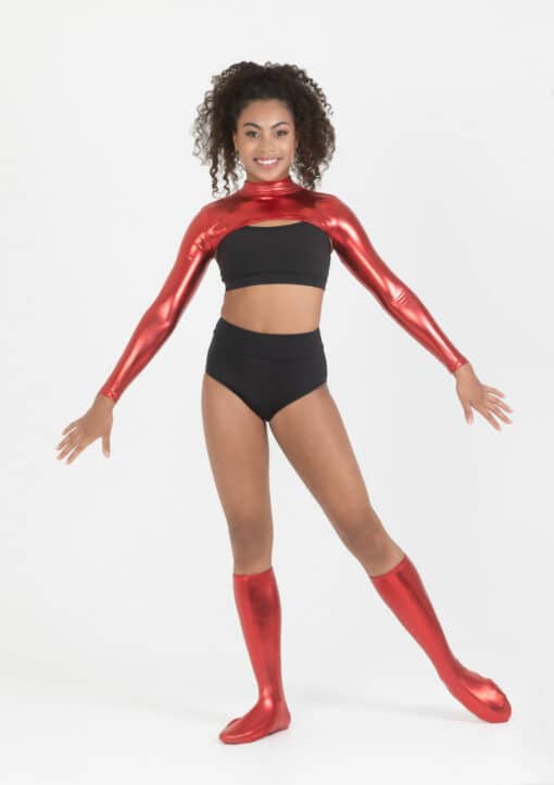 Metallic Shrug - Red - ADULT