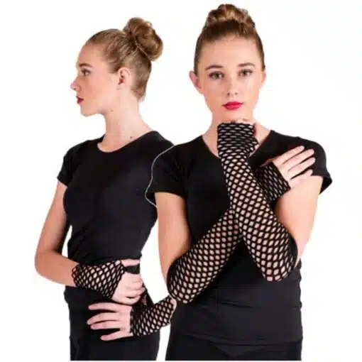 Spider Mesh Gloves - Black - Short