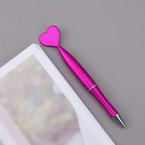 Pink Heart Pen - Image 2