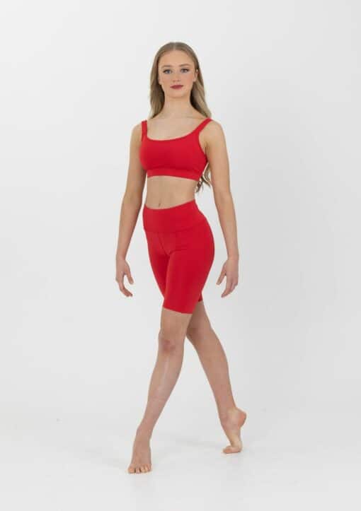 Performance Crop Top - Red - ADULT