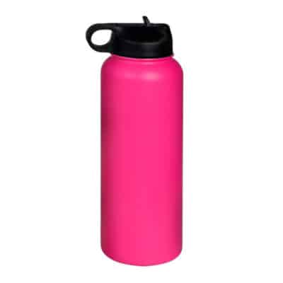 Stainless Steel Drink Bottle - Hot Pink