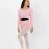 WSDA Ribbed Warm Up Top - Pink - CHILD - Image 3