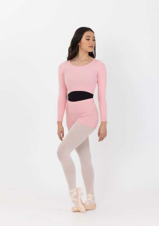 WSDA Ribbed Warm Up Top - Pink - CHILD - Image 3