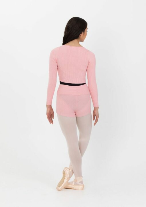 Ribbed Warm Up Top - Ballet Pink - CHILD - Image 2