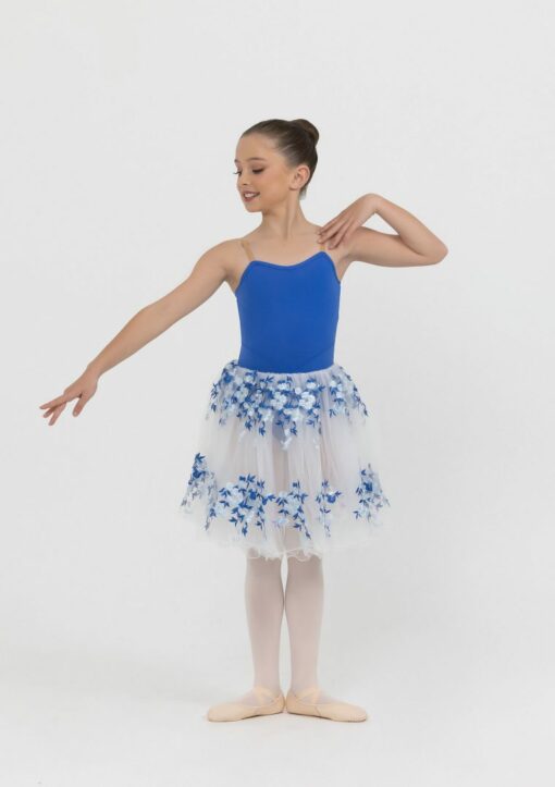 Floral Romance Tutu - Royal Blue - CHILD