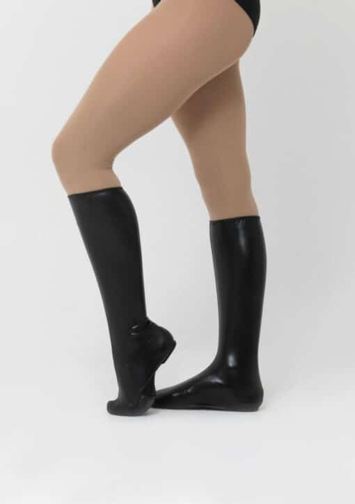 Spats Shoe Covers - Metallic Black