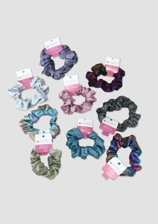 Thin Metallic Scrunchies