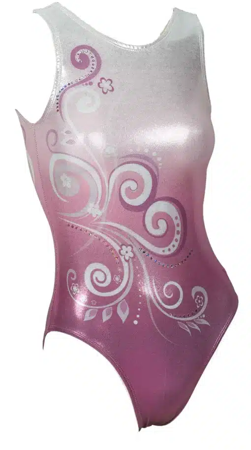 Swirl Leotard - Raspberry