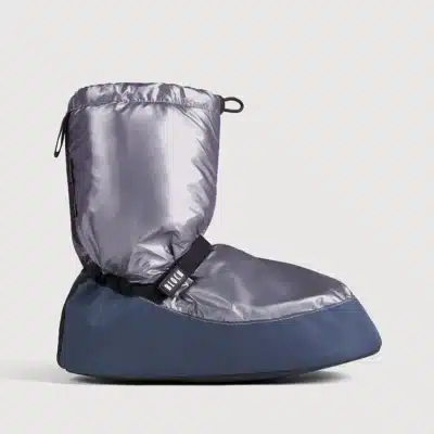 Metallic Pearl Warm up Booties - Grey - CHILD