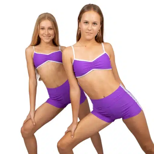 Stride Hot Pant - Purple & White - CH/AD - Image 3