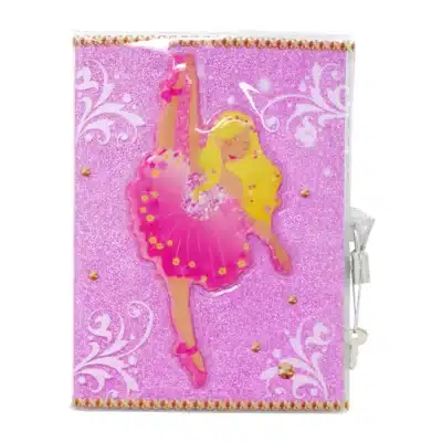 Glitter Ballerina Lockable Diary