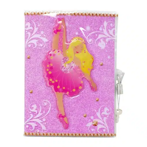 Glitter Ballerina Lockable Diary