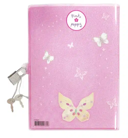Ballerina Butterfly Lockable Diary - Image 3