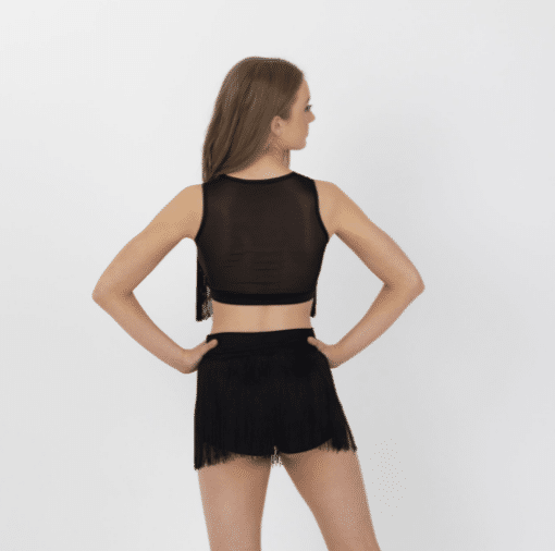 Tassel Crop Top - Black - CHILD - Image 2