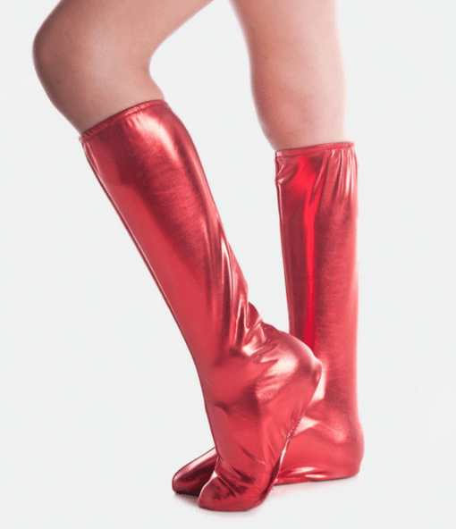 Spats Shoe Covers - Metallic Red