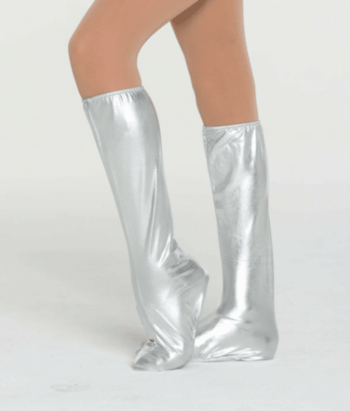 Spats Shoe Covers - Metallic Silver