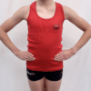 D BAN Ribbed Singlet - Red - ADULT *SALE