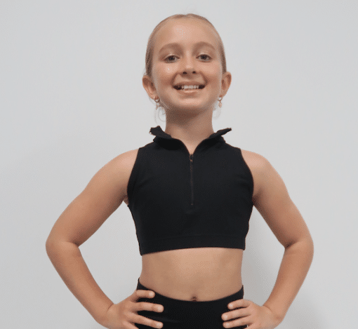 BASEMENT Mock Neck Crop - CHILD