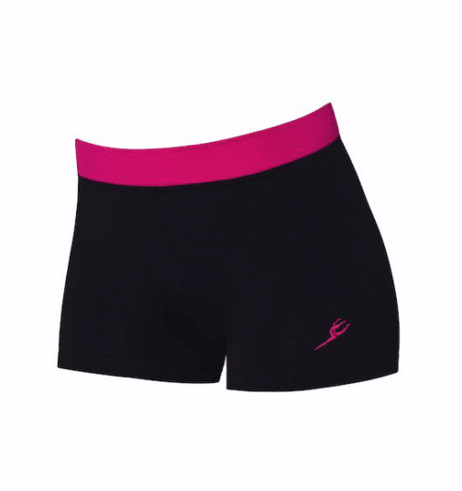 Lydia Contrast Short - Blk/Mulberry - CHILD *SALE