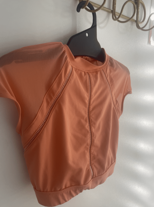 Monaco Cap Sleeve Crop - Coral - Image 5