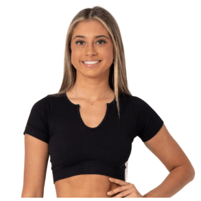 Seamless Verve Ribbed Crop Tee - ADULT