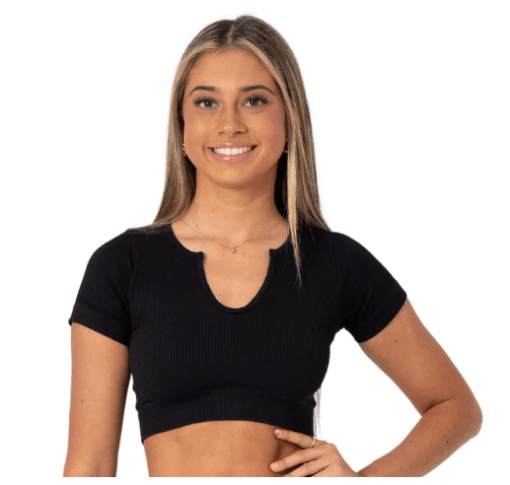 Seamless Verve Ribbed Crop Tee - ADULT