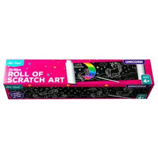 Unicorn Roll of Scratch Art