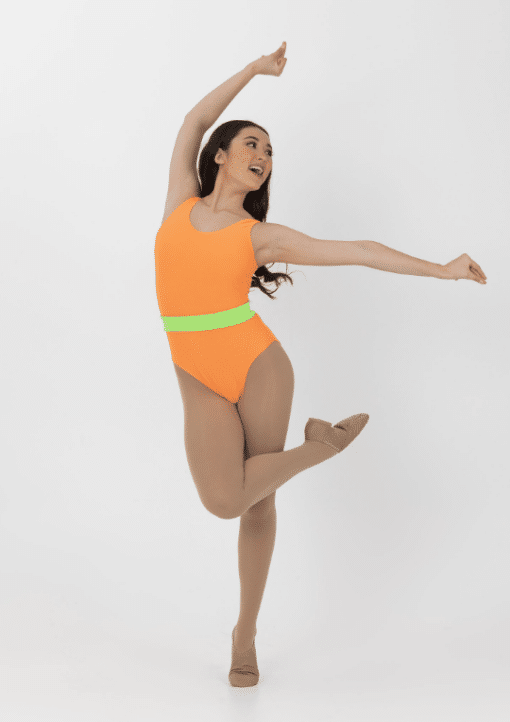 Neon Leotard - Neon Orange - CHILD